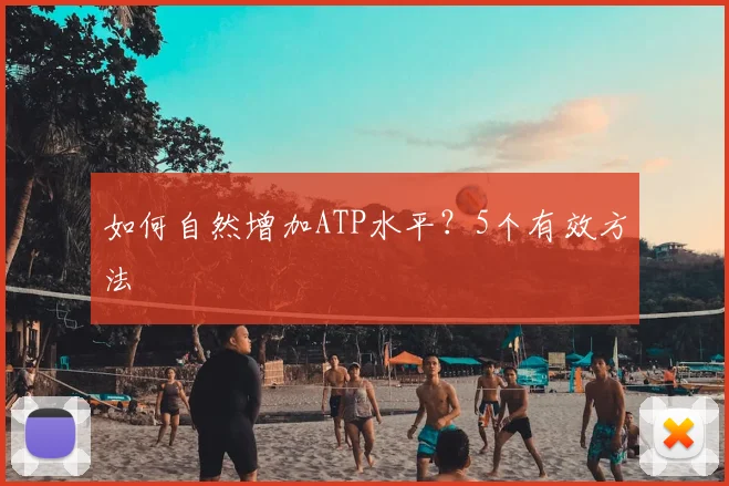 如何自然增加ATP水平？5个有效方法