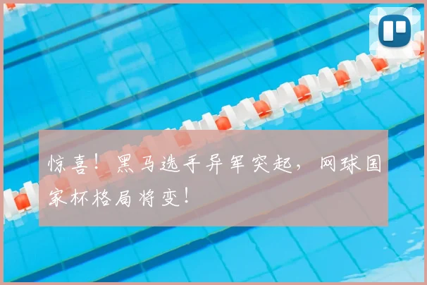惊喜！黑马选手异军突起，网球国家杯格局将变！